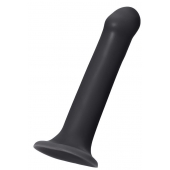 Черный фаллос на присоске Silicone Bendable Dildo XL - 20 см. - Strap-on-me - купить с доставкой в Йошкар-Оле