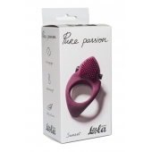 Бордовое эрекционное виброкольцо Pure Passion Sunset - Lola Games - в Йошкар-Оле купить с доставкой