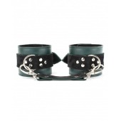 Изумрудные наручники Ladys Arsenal на карабинах - БДСМ Арсенал - купить с доставкой в Йошкар-Оле