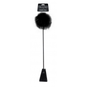 Черный стек Feather Crop с пуховкой на конце - 53,3 см. - Pipedream - купить с доставкой в Йошкар-Оле