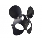 Черная кожаная маска  Мышка - Sitabella - купить с доставкой в Йошкар-Оле
