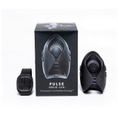 Темно-серый инновационный мужской осциллятор PULSE SOLO LUX с пультом ДУ - Hot Octopuss - в Йошкар-Оле купить с доставкой