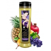 Массажное масло Libido Exotic Fruits с ароматом экзотических фруктов - 240 мл. - Shunga - купить с доставкой в Йошкар-Оле