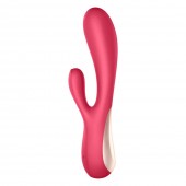 Красный вибратор-кролик Satisfyer Mono Flex с управлением через приложение - 20,4 см. - Satisfyer