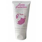 Лубрикант на водной основе с ароматом малины Love Protection Raspberry - 50 мл. - Lola Games - купить с доставкой в Йошкар-Оле