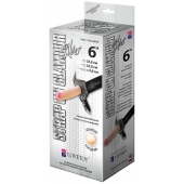 Пояс-трусики с насадкой Glamour Silver - 15,5 см. - LOVETOY (А-Полимер) - купить с доставкой в Йошкар-Оле