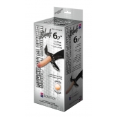 Пояс-трусики с насадкой Glamour - 17 см. - LOVETOY (А-Полимер) - купить с доставкой в Йошкар-Оле