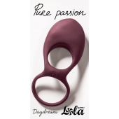 Бордовое эрекционное виброкольцо Daydream - Lola Games - в Йошкар-Оле купить с доставкой