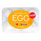 Набор из 6 мастурбаторов Tenga EGG Easy Beat с различным рельефом - Tenga - в Йошкар-Оле купить с доставкой