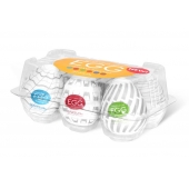Набор из 6 мастурбаторов Tenga EGG Easy Beat с различным рельефом - Tenga - в Йошкар-Оле купить с доставкой