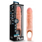 Телесный реалистичный фаллоудлинитель 9 Inch Silicone Cock Sheath Penis Extender - 22,86 см. - Blush Novelties - в Йошкар-Оле купить с доставкой