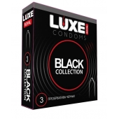 Черные презервативы LUXE Royal Black Collection - 3 шт. - Luxe - купить с доставкой в Йошкар-Оле