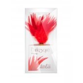 Красный перьевой тиклер Plume - 23 см. - Lola Lingerie - купить с доставкой в Йошкар-Оле
