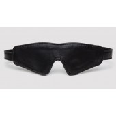 Черная плотная маска на глаза Bound to You Faux Leather Blindfold - Fifty Shades of Grey - купить с доставкой в Йошкар-Оле