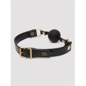 Черный кляп-шар Bound to You Faux Leather Ball Gag - Fifty Shades of Grey - купить с доставкой в Йошкар-Оле