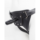 Черный пояс для насадок CLASS STRAP Restyling - LOVETOY (А-Полимер) - купить с доставкой в Йошкар-Оле