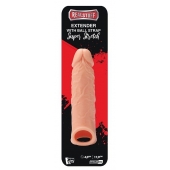 Телесная насадка EXTENDER WITH BALL STRAP 6.5 - 17 см. - Dream Toys - в Йошкар-Оле купить с доставкой