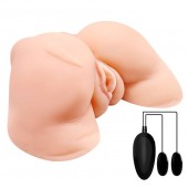 Телесная вибровагина Julie с 2 рабочими отверстиями - Baile - в Йошкар-Оле купить с доставкой