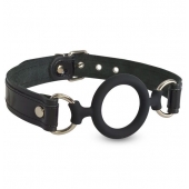 Силиконовый кляп-рамка на кожаных ремешках - Sitabella - купить с доставкой в Йошкар-Оле