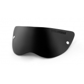 Черная плотная кожаная маска на глаза - БДСМ Арсенал - купить с доставкой в Йошкар-Оле