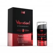 Жидкий интимный гель с эффектом вибрации Vibration! Strawberry - 15 мл. - INTT - купить с доставкой в Йошкар-Оле