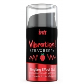 Жидкий интимный гель с эффектом вибрации Vibration! Strawberry - 15 мл. - INTT - купить с доставкой в Йошкар-Оле