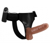 Страпон на трусиках с вибрацией Ultra Passionate Harness - 16 см. - Baile - купить с доставкой в Йошкар-Оле