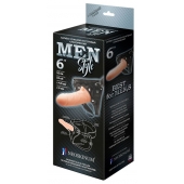 Телесный пустотелый харнесс MEN Style - 17,5 см. - LOVETOY (А-Полимер) - купить с доставкой в Йошкар-Оле