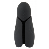 Черный силиконовый вибромастурбатор с нагревом Masturbator with 2 Functions - Orion - в Йошкар-Оле купить с доставкой
