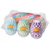 Набор из 6 мастурбаторов Tenga EGG IV с различным рельефом - Tenga - в Йошкар-Оле купить с доставкой