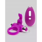 Лиловое виброкольцо с пультом ДУ Remote Control Cock Ring - Happy Rabbit - в Йошкар-Оле купить с доставкой