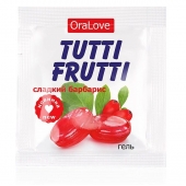 Гель-смазка Tutti-frutti со вкусом барбариса - 4 гр. - Биоритм - купить с доставкой в Йошкар-Оле