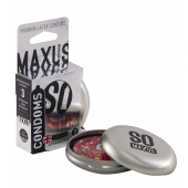 Экстремально тонкие презервативы в железном кейсе MAXUS Extreme Thin - 3 шт. - Maxus - купить с доставкой в Йошкар-Оле