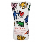 Мастурбатор-туба Keith Haring Soft Tube CUP - Tenga - в Йошкар-Оле купить с доставкой
