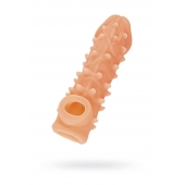 Телесная закрытая насадка с пупырышками Cock Sleeve Size M - 15,6 см. - KOKOS - в Йошкар-Оле купить с доставкой