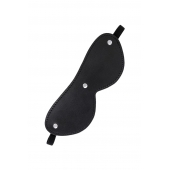 Черная кожаная маска Anonymo с мягким подкладом - ToyFa - купить с доставкой в Йошкар-Оле