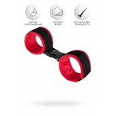 Красно-черные велюровые оковы Anonymo - ToyFa - купить с доставкой в Йошкар-Оле