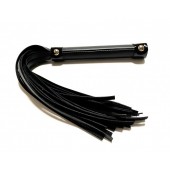 Черная плеть из эко-кожи - 42 см. - БДСМ Арсенал - купить с доставкой в Йошкар-Оле