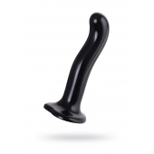 Черный стимулятор для пар P G-Spot Dildo Size L - 19 см. - Strap-on-me - в Йошкар-Оле купить с доставкой