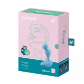 Голубой анальный вибростимулятор Deep Driver - 11,2 см. - Satisfyer - в Йошкар-Оле купить с доставкой