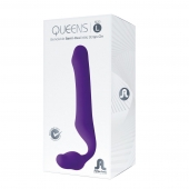 Фиолетовый безремневой страпон Queens L - Adrien Lastic - купить с доставкой в Йошкар-Оле