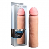Телесная фаллическая насадка на пенис Magnum Xtender - 23 см. - Blush Novelties - в Йошкар-Оле купить с доставкой