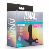 Черный анальный вибратор Silicone Vibrating Prostate Massager 01 - 10,8 см. - Blush Novelties - в Йошкар-Оле купить с доставкой