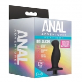 Черный анальный вибромассажёр Silicone Vibrating Prostate Massager 02 - 10,8 см. - Blush Novelties - в Йошкар-Оле купить с доставкой