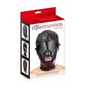 Маска-шлем с отверстием для рта и съемными шорами - Fetish Tentation - купить с доставкой в Йошкар-Оле