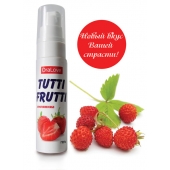 Гель-смазка Tutti-frutti с земляничным вкусом - 30 гр. - Биоритм - купить с доставкой в Йошкар-Оле