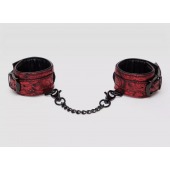 Красно-черные наручники Reversible Faux Leather Wrist Cuffs - Fifty Shades of Grey - купить с доставкой в Йошкар-Оле
