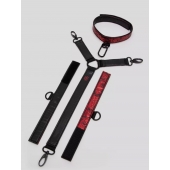 Ошейник с наручниками Reversible Faux Leather Collar and Wrist - Fifty Shades of Grey - купить с доставкой в Йошкар-Оле