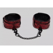 Красно-черные оковы Reversible Faux Leather Ankle Cuffs - Fifty Shades of Grey - купить с доставкой в Йошкар-Оле