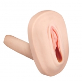 Мастурбатор-вагина с вибрацией и выносным пультом управления REALSTUFF SMOOTH   BALD - Dream Toys - в Йошкар-Оле купить с доставкой